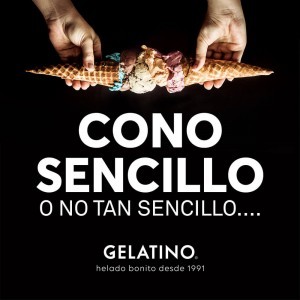 Cono o Vaso Sencillo de Helado o Gelato Gelatino_1